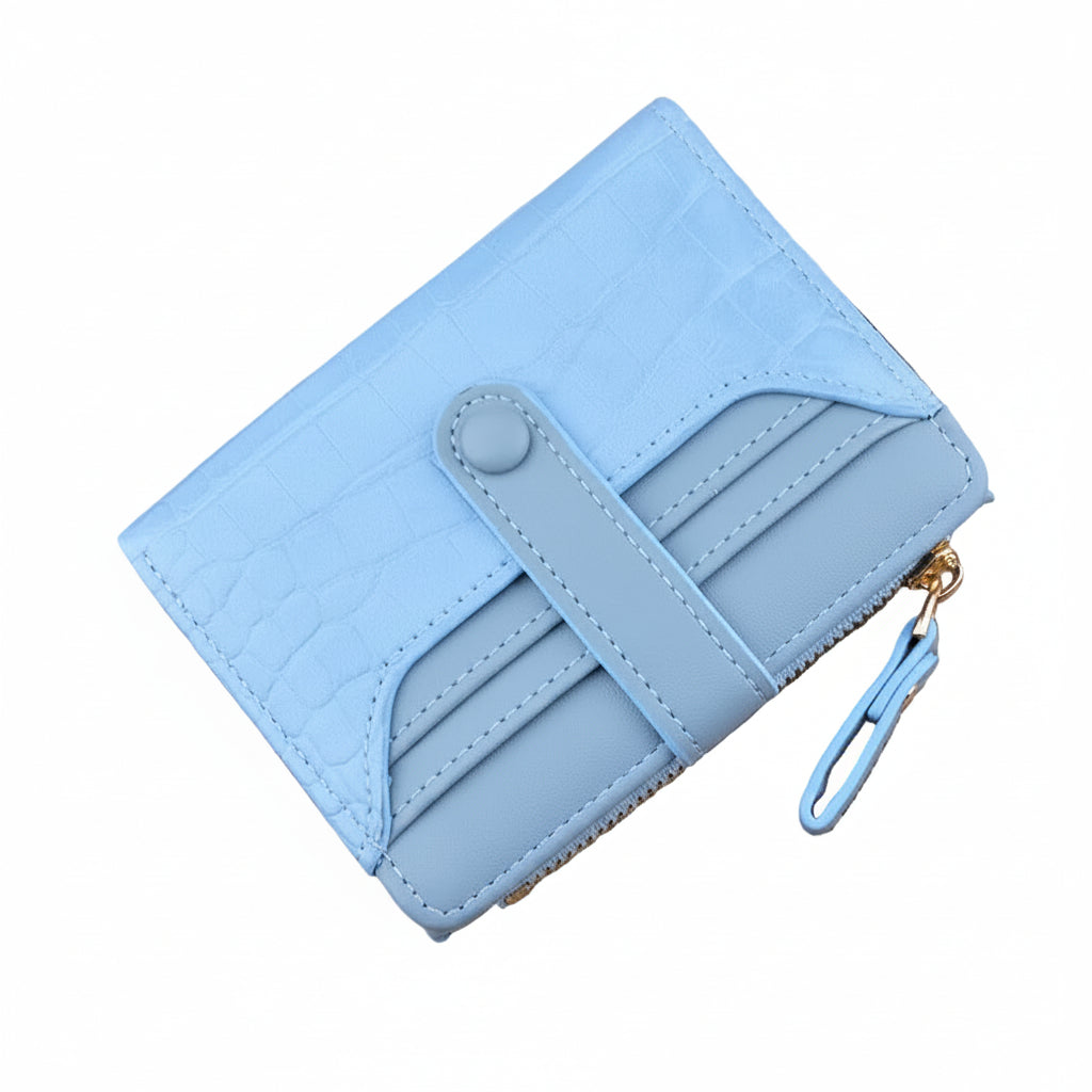 Mini Croc PU Leather Wallet Card Holder
