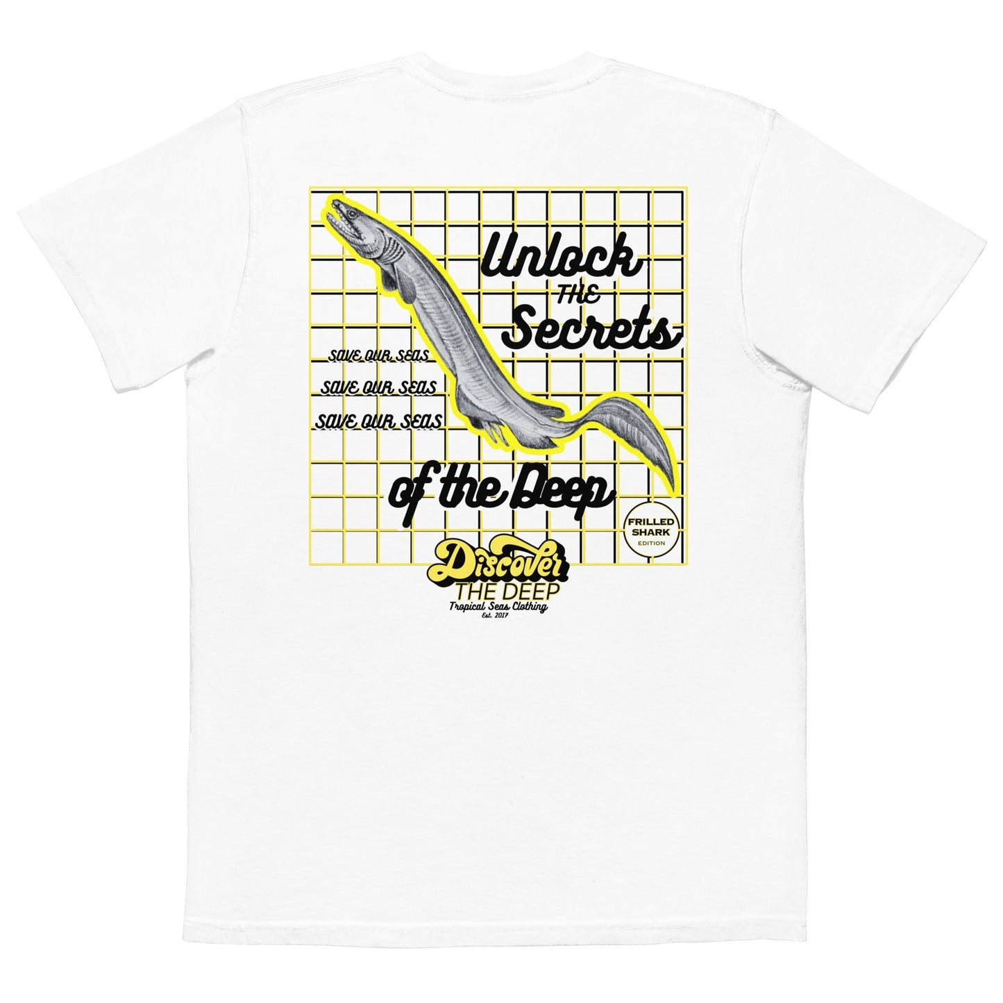 Discover the Deep - Frilled Shark Edition Pocket T-shirt