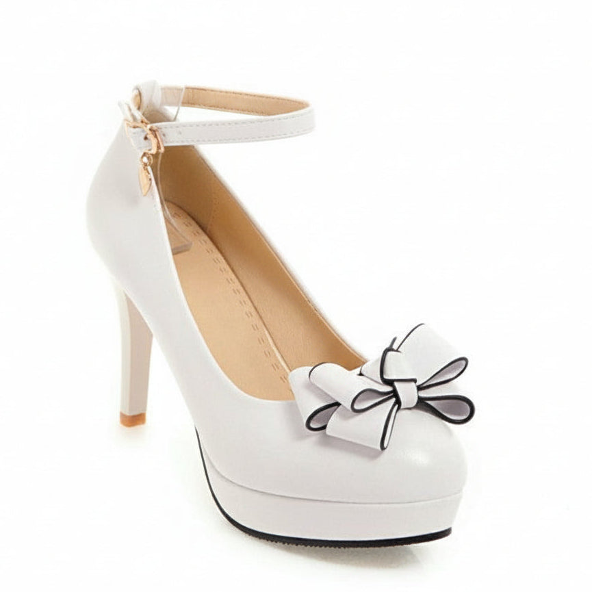 Sweet Bow Women's Platform Heels