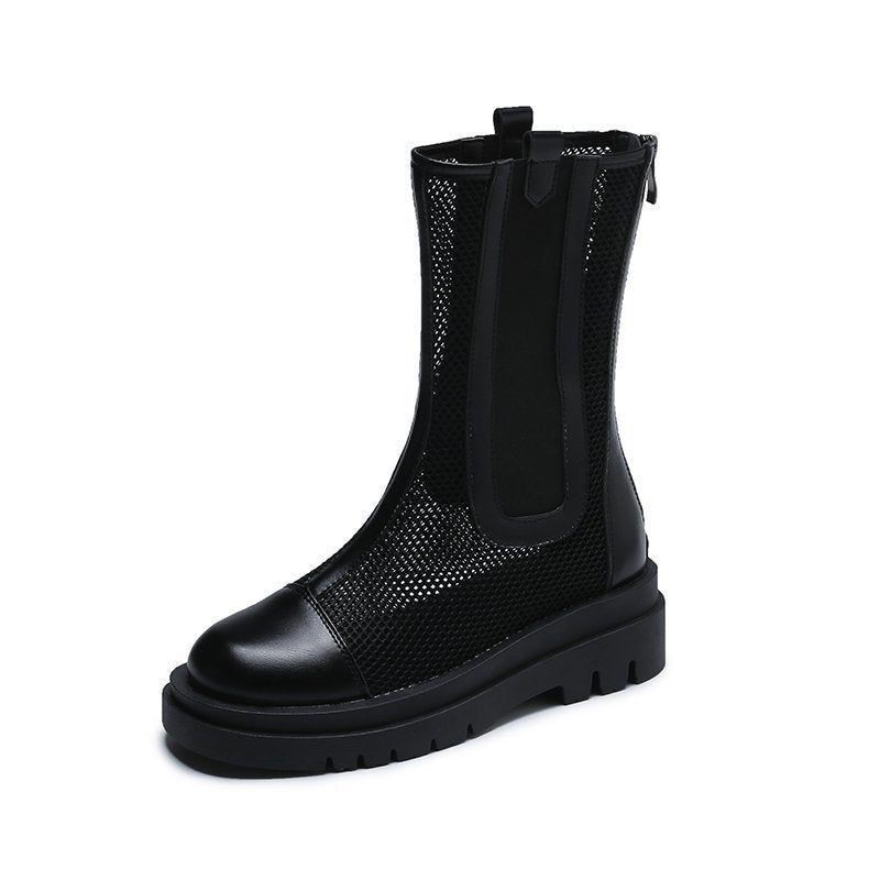 Women's Martin Round Toe Short Boots