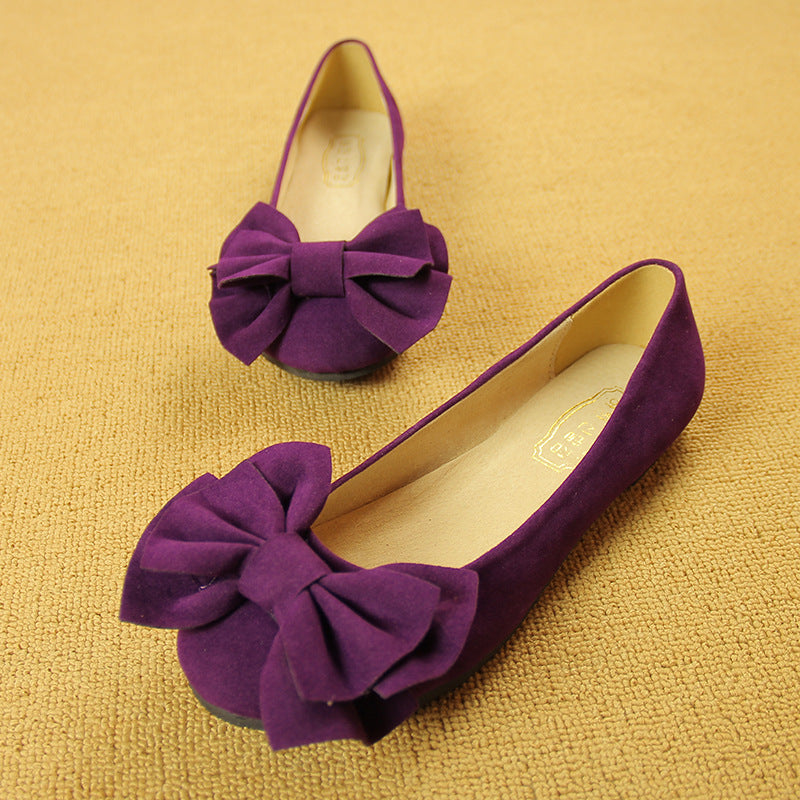 Women's Flat Loafers with Bow