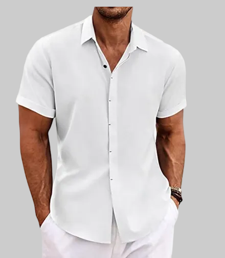 OLIVER™ Men's Cotton Linen Short-Sleeve