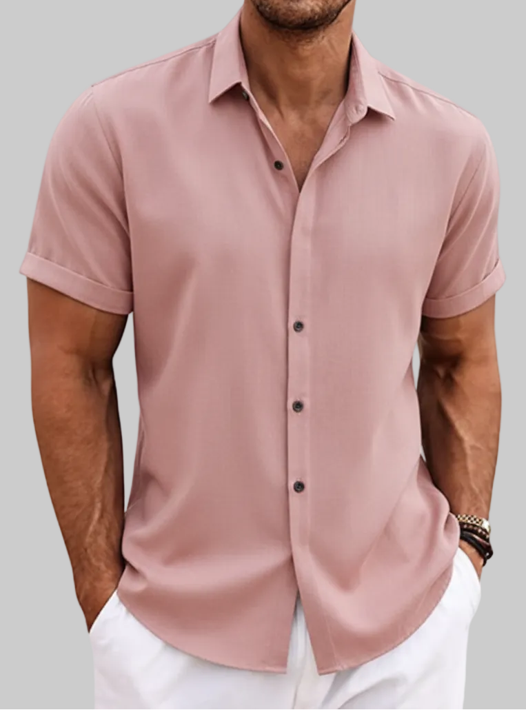 OLIVER™ Men's Cotton Linen Short-Sleeve