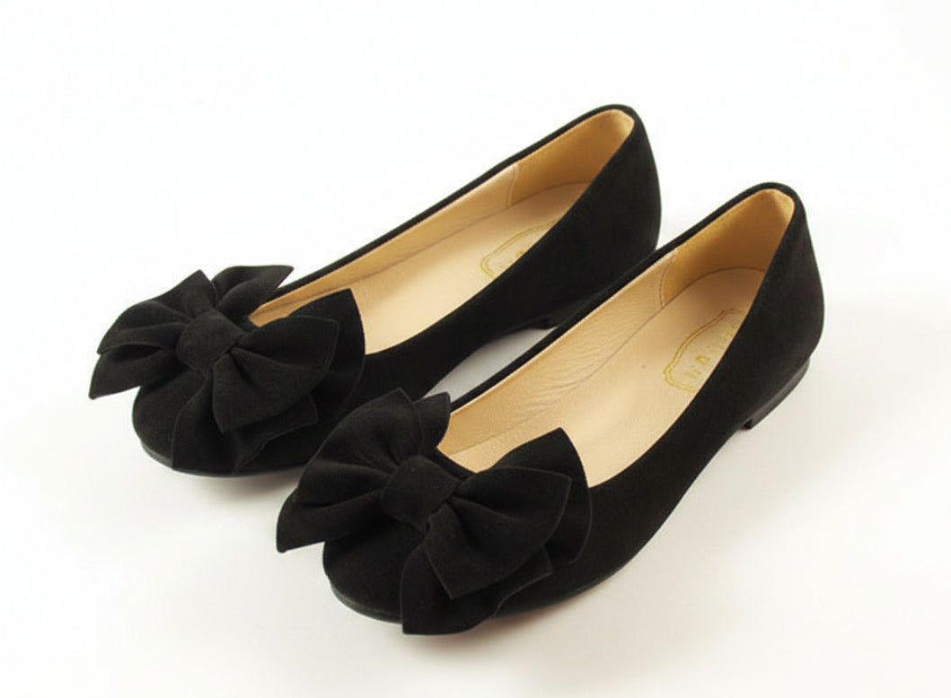 Women's Flat Loafers with Bow