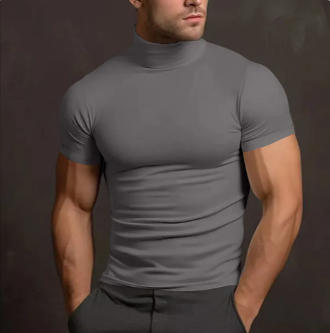 Slim-Fit Turtleneck Tee