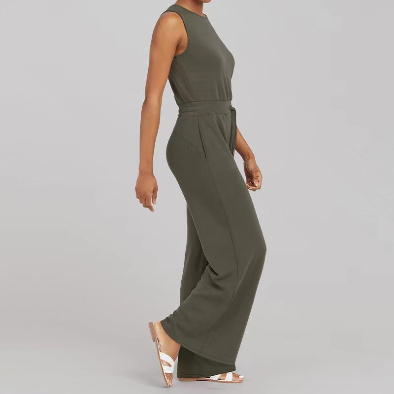 Women's Fashion Solid-Color Jumpsuit