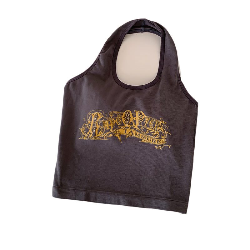 Niche Design Printed Halter Top