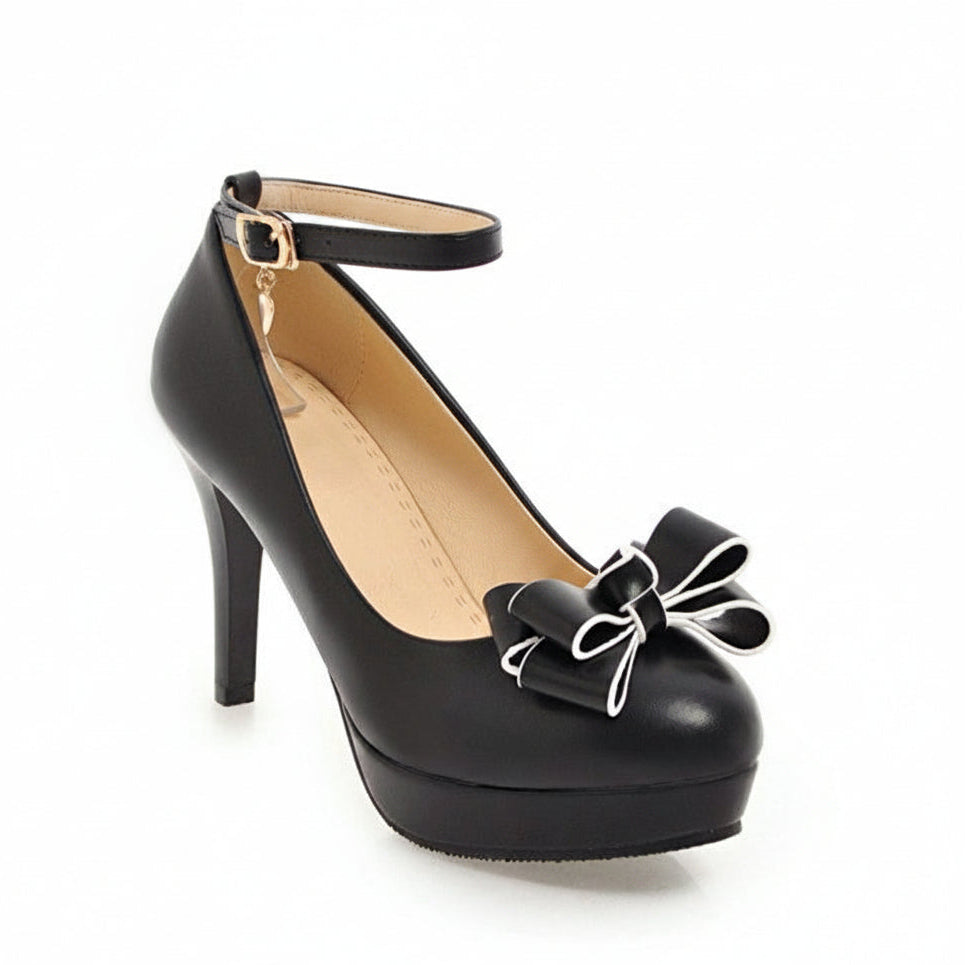 Sweet Bow Women's Platform Heels