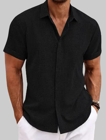 OLIVER™ Men's Cotton Linen Short-Sleeve