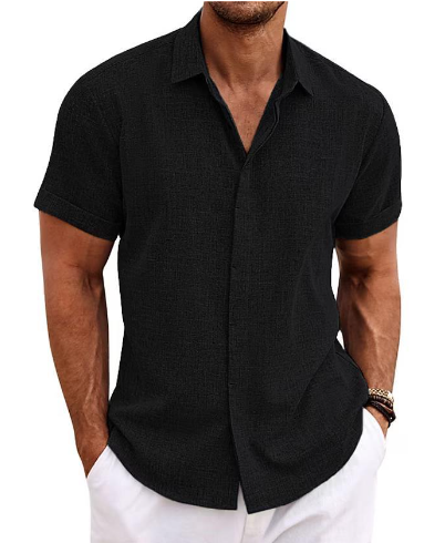 OLIVER™ Men's Cotton Linen Short-Sleeve