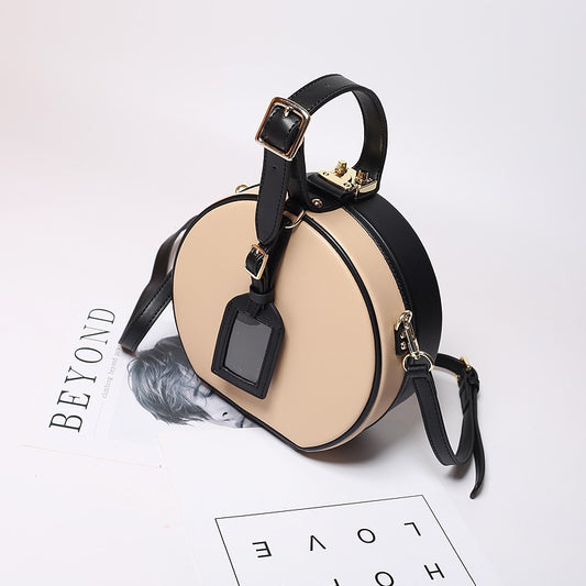 Vintage Leather Box Crossbody Bag