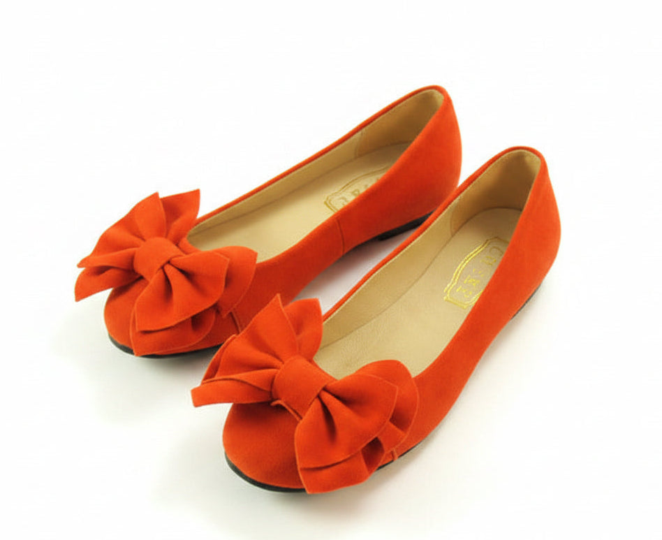Women's Flat Loafers with Bow