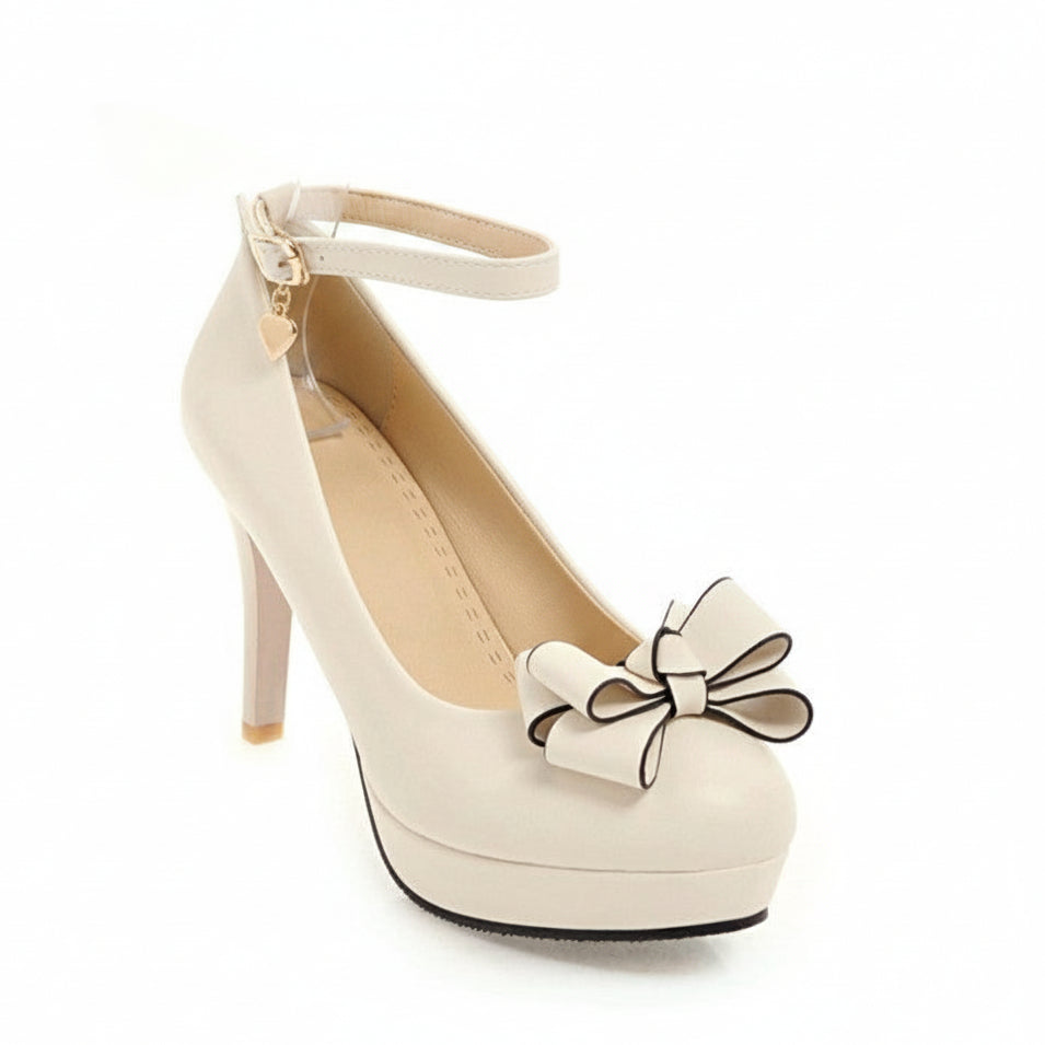 Sweet Bow Women's Platform Heels