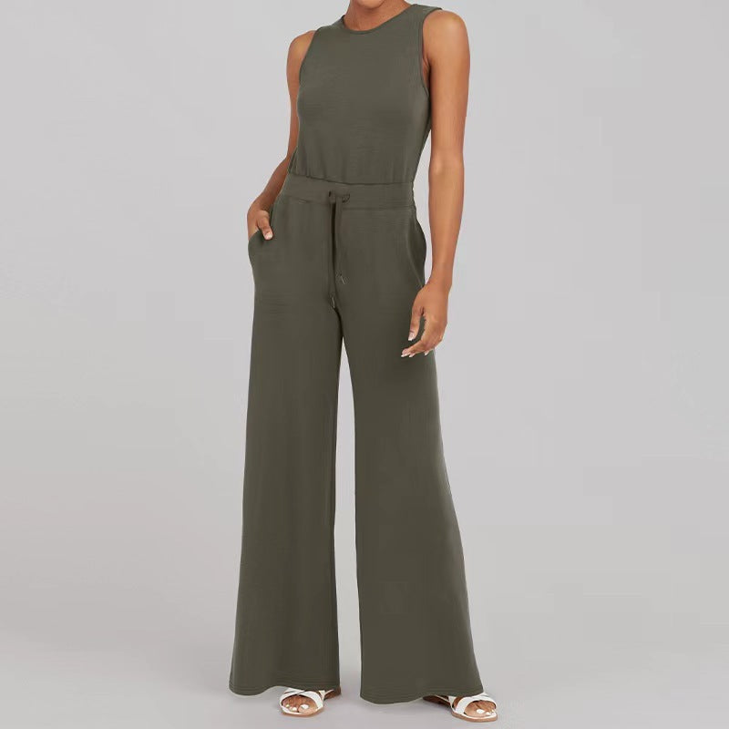 Women's Fashion Solid-Color Jumpsuit