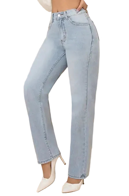 Women's Loose-Fit High Waist Denim Jeans