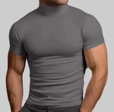 Slim-Fit Turtleneck Tee