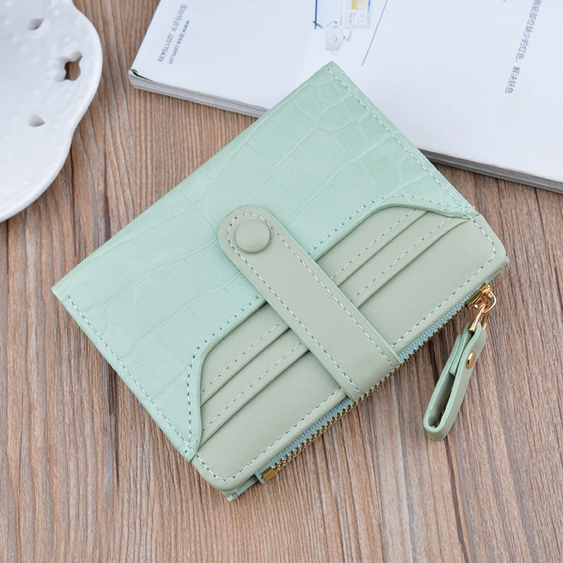 Mini Croc PU Leather Wallet Card Holder