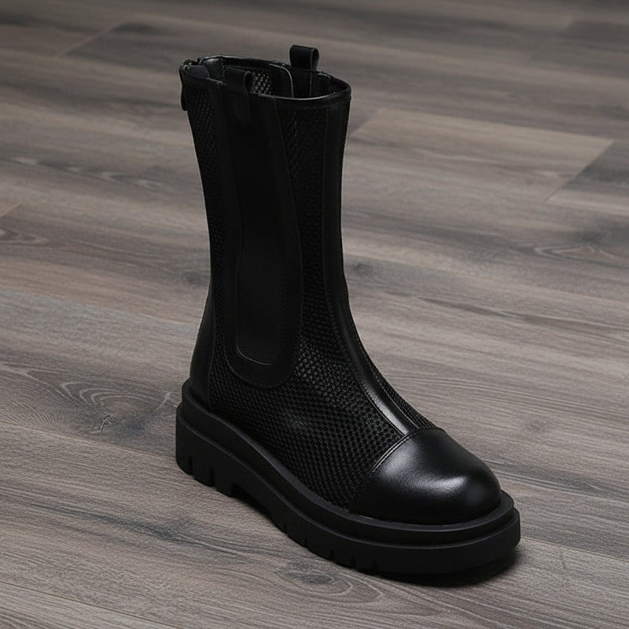 Women's Martin Round Toe Short Boots