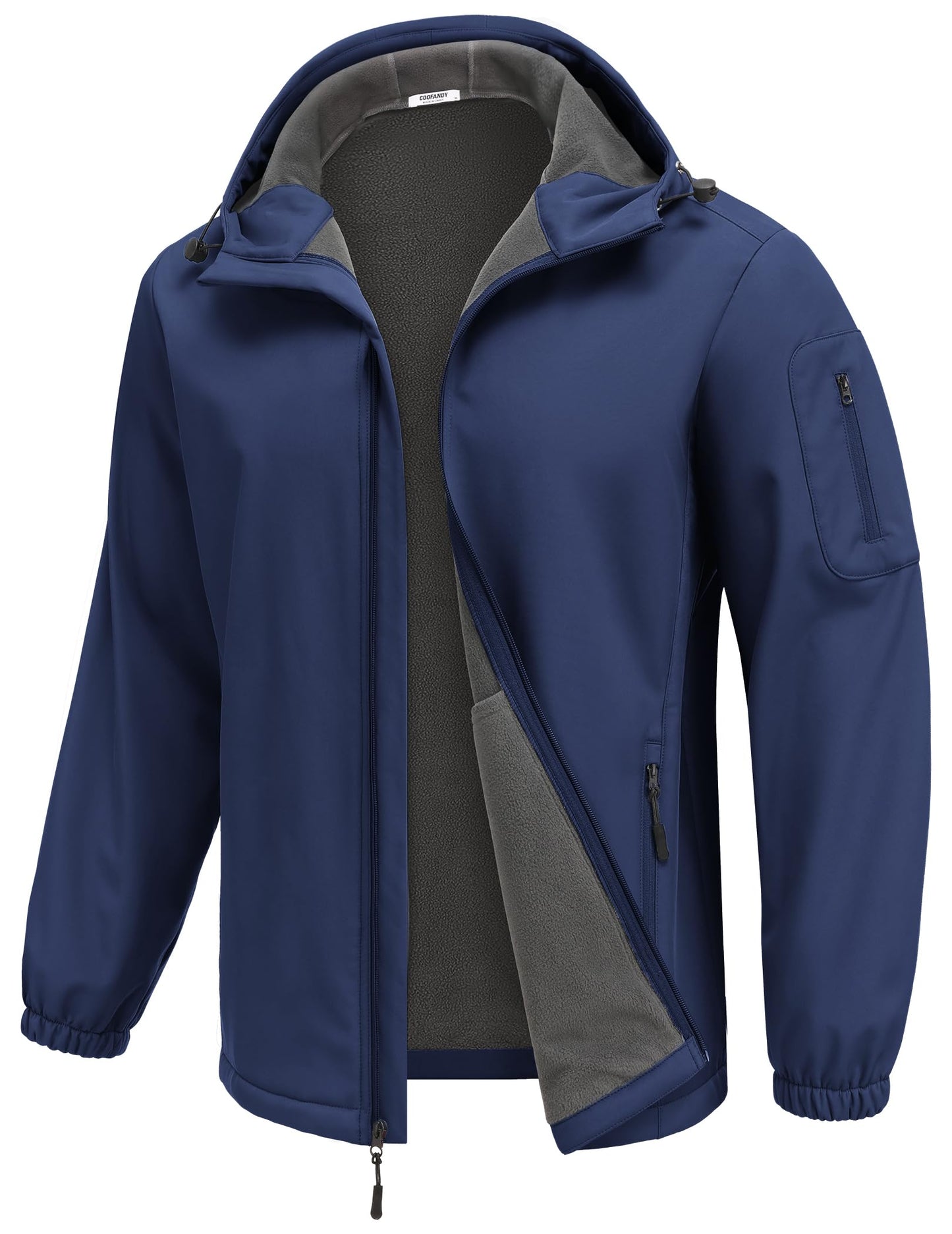COOFANDY Men's Softshell Hooded Windbreaker Jacket