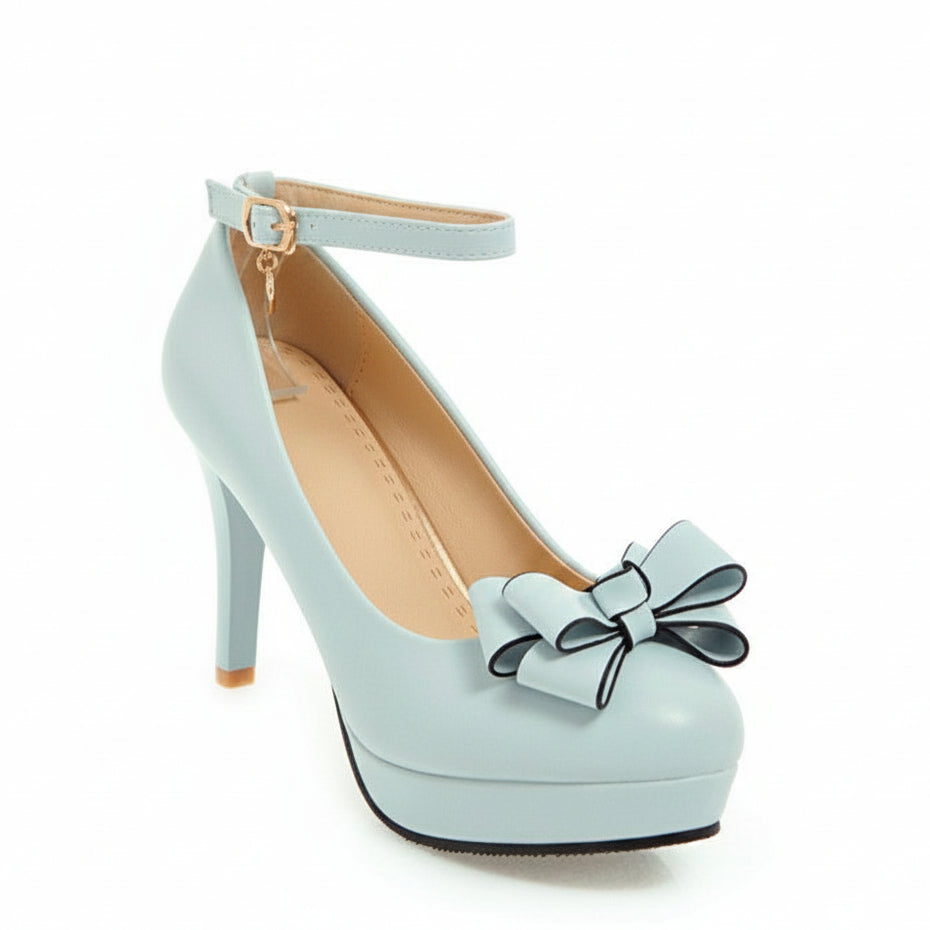 Sweet Bow Women's Platform Heels