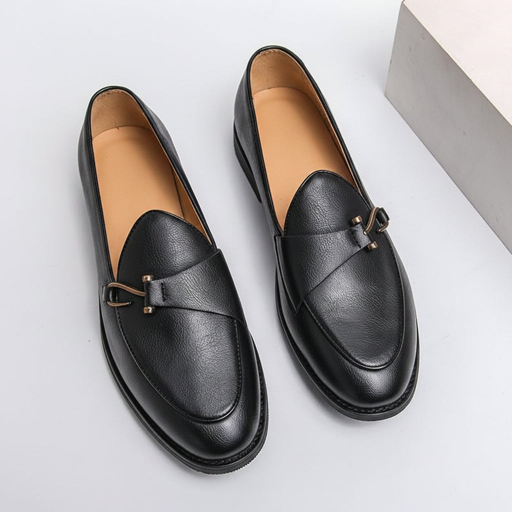 Men's Casual Soft Leather Slip-On Loafers