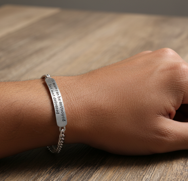 Vintage Men's Thai Silver Bracelet