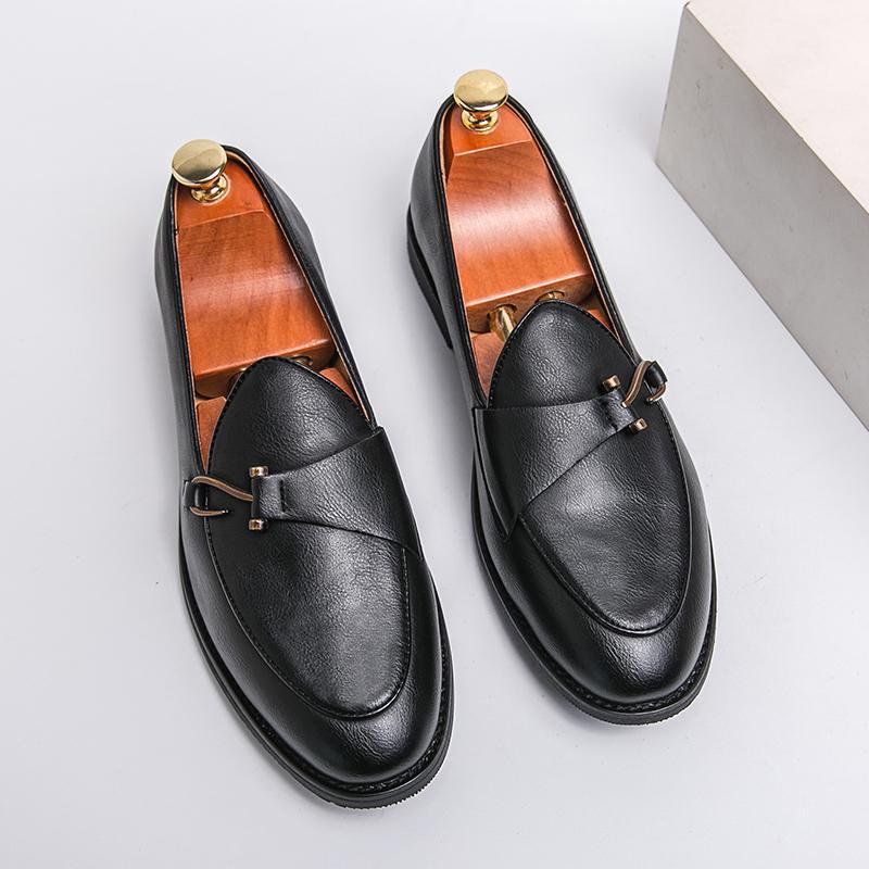 Men's Casual Soft Leather Slip-On Loafers
