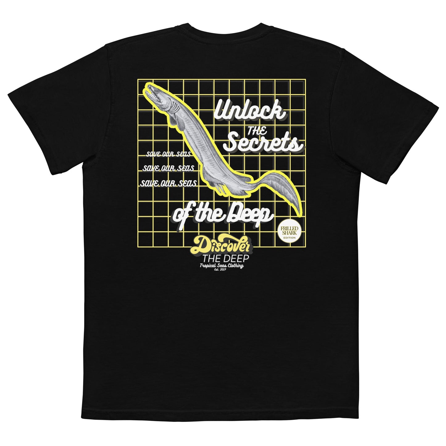 Discover the Deep - Frilled Shark Edition Pocket T-shirt