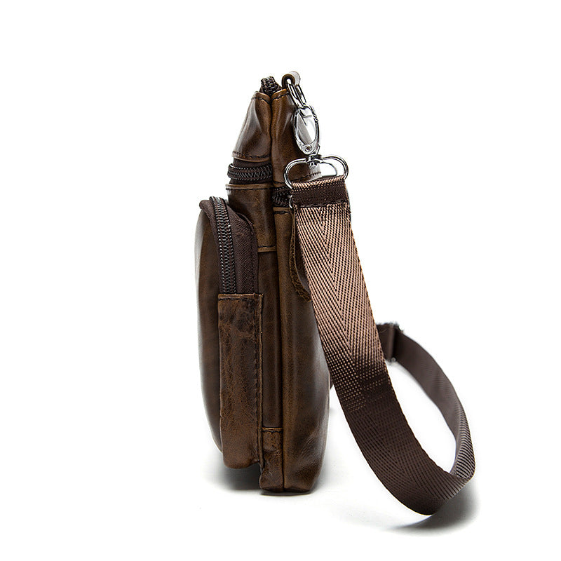 Genuine Leather Vintage Men's Crossbody Bag