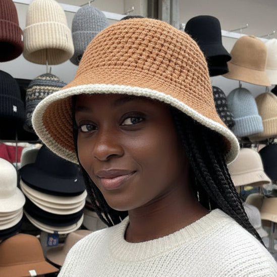 Women's Wool Knitting Fisherman's Hat