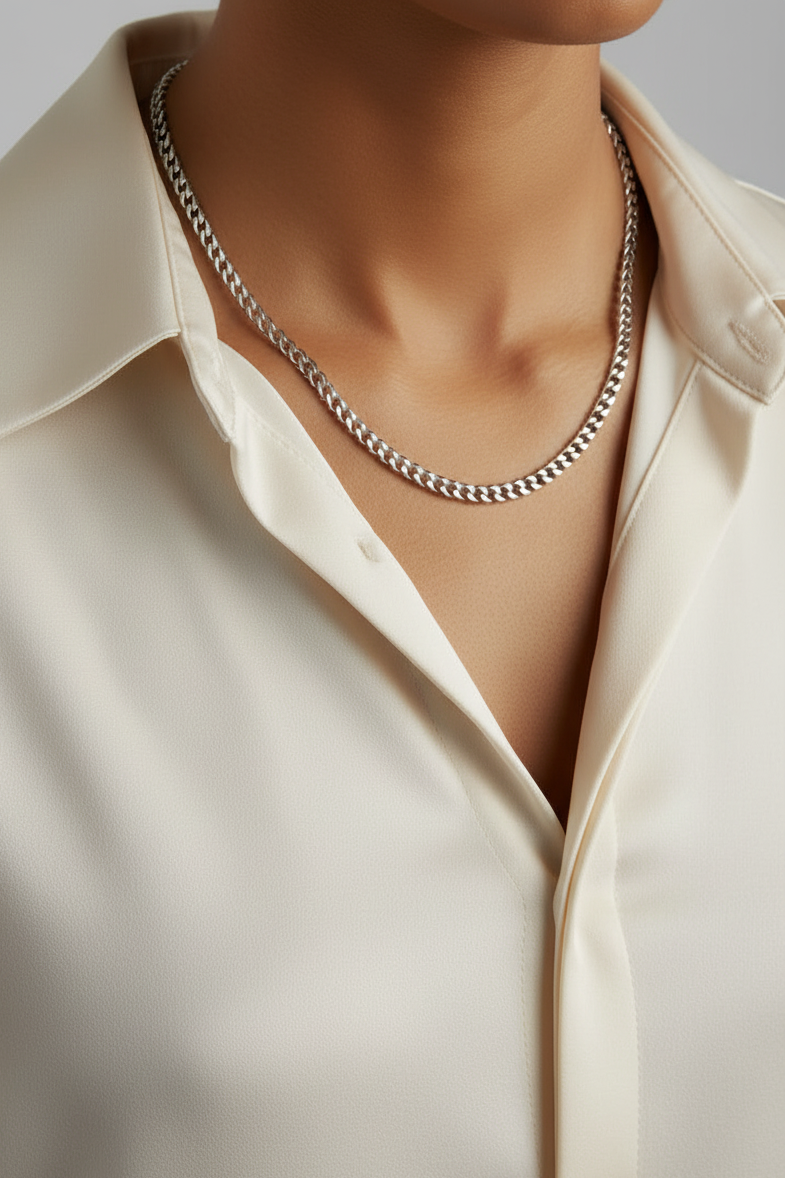Titanium Steel Cuban Necklace