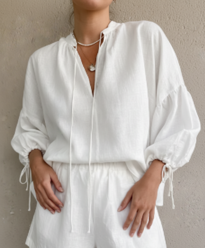 Nathalie Summer Set - Cotton/Linen Blend [2 Pc]
