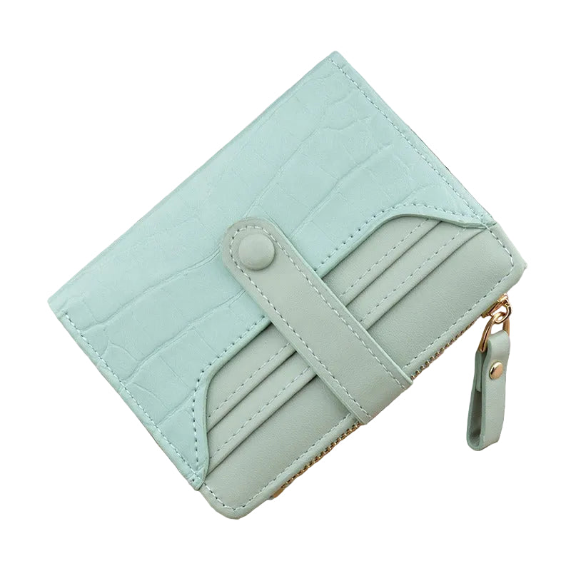 Mini Croc PU Leather Wallet Card Holder