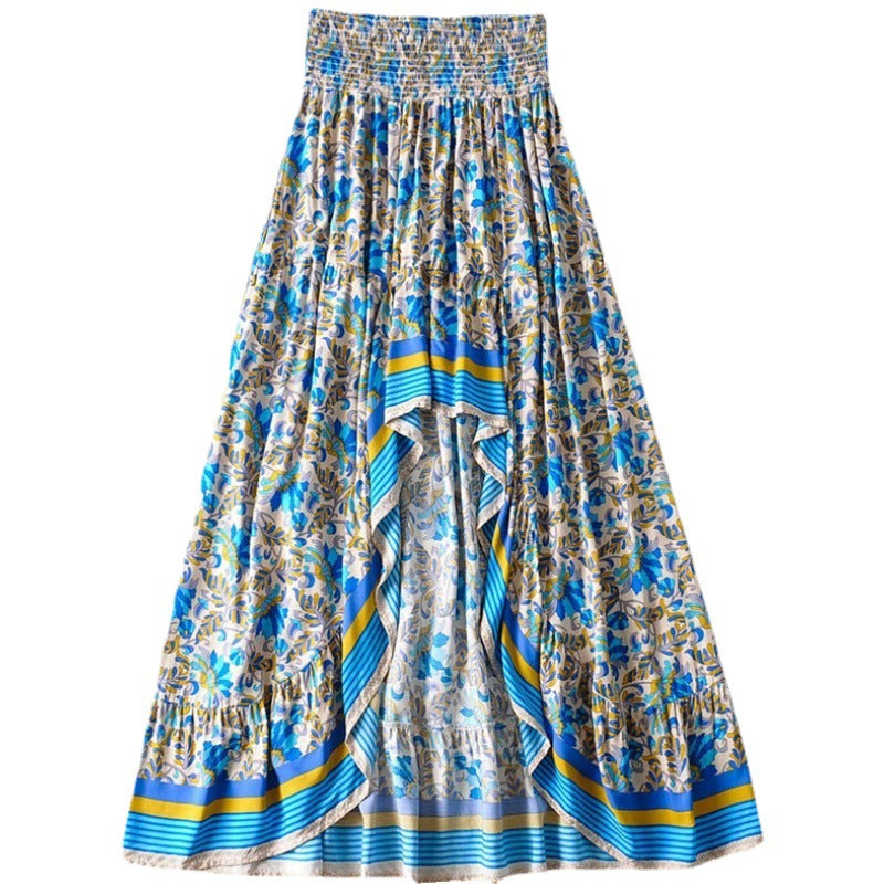 Elegant Women's Floral Swing Skirt