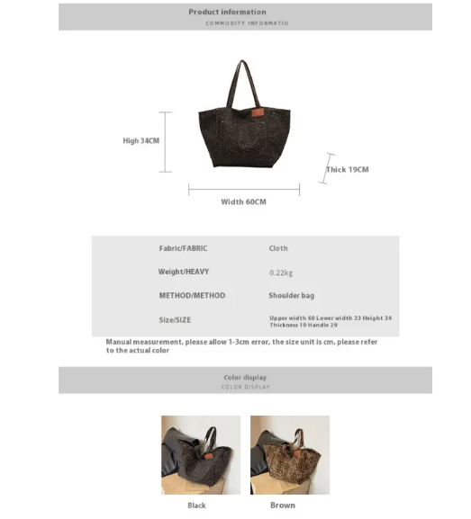 Canvas Tote - Shoulder Bag