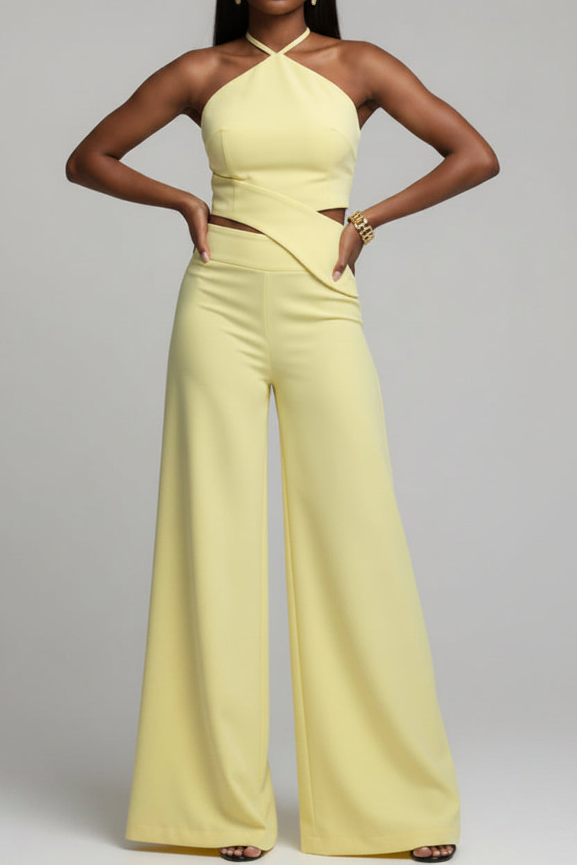 Summer Fashion Hollow Back Jumpsuit