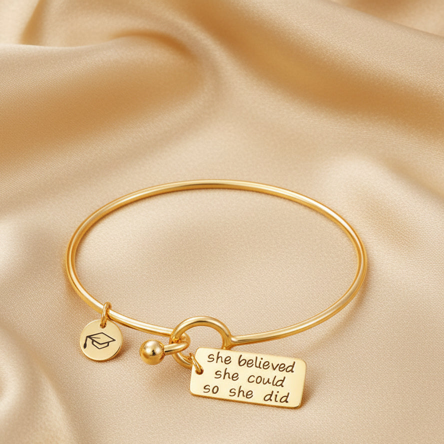 Fashion Graduation Bracelet for Women - S925 Silver & 9K Gold