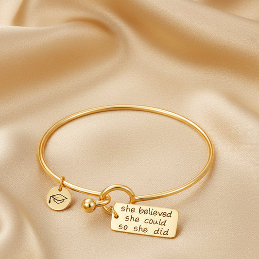 Fashion Graduation Bracelet for Women - S925 Silver & 9K Gold