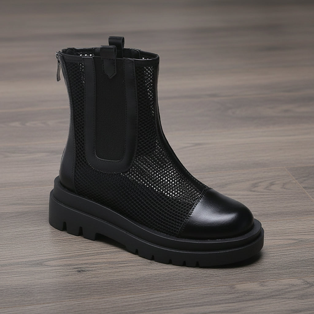 Women's Martin Round Toe Short Boots