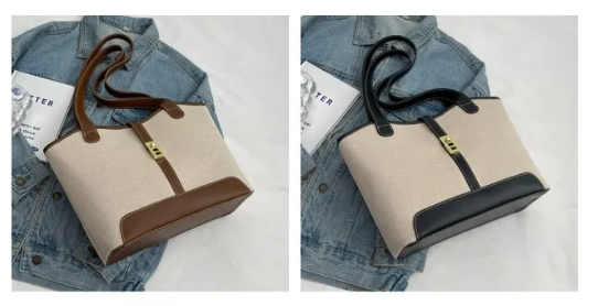 Vintage Large-Capacity Tote Bag