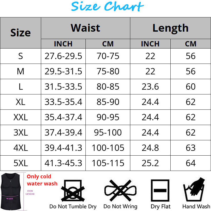 Men's Neoprene Waist Trainer Vest