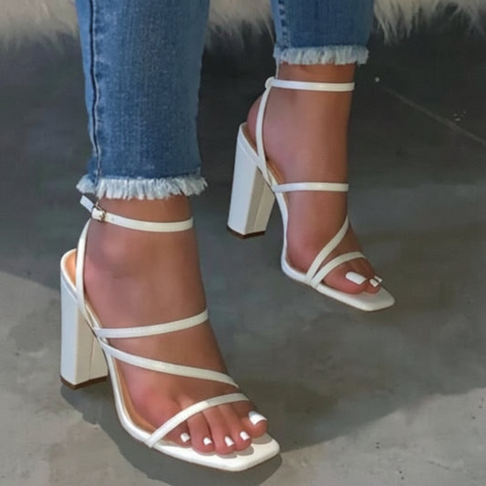 Fashion Women's Sandals - Thick Heel