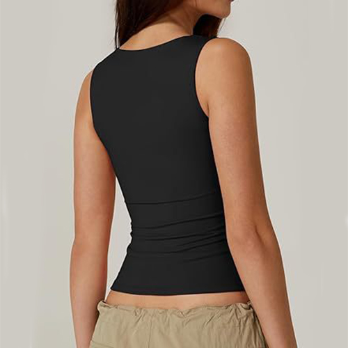 Square-Neck Slim Tank Top