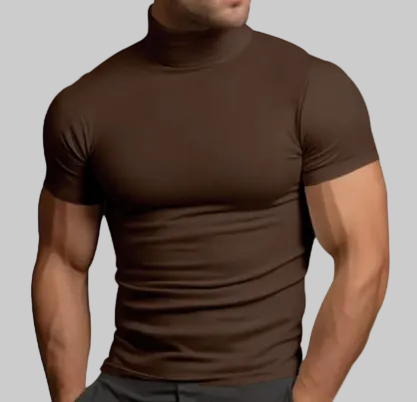 Slim-Fit Turtleneck Tee