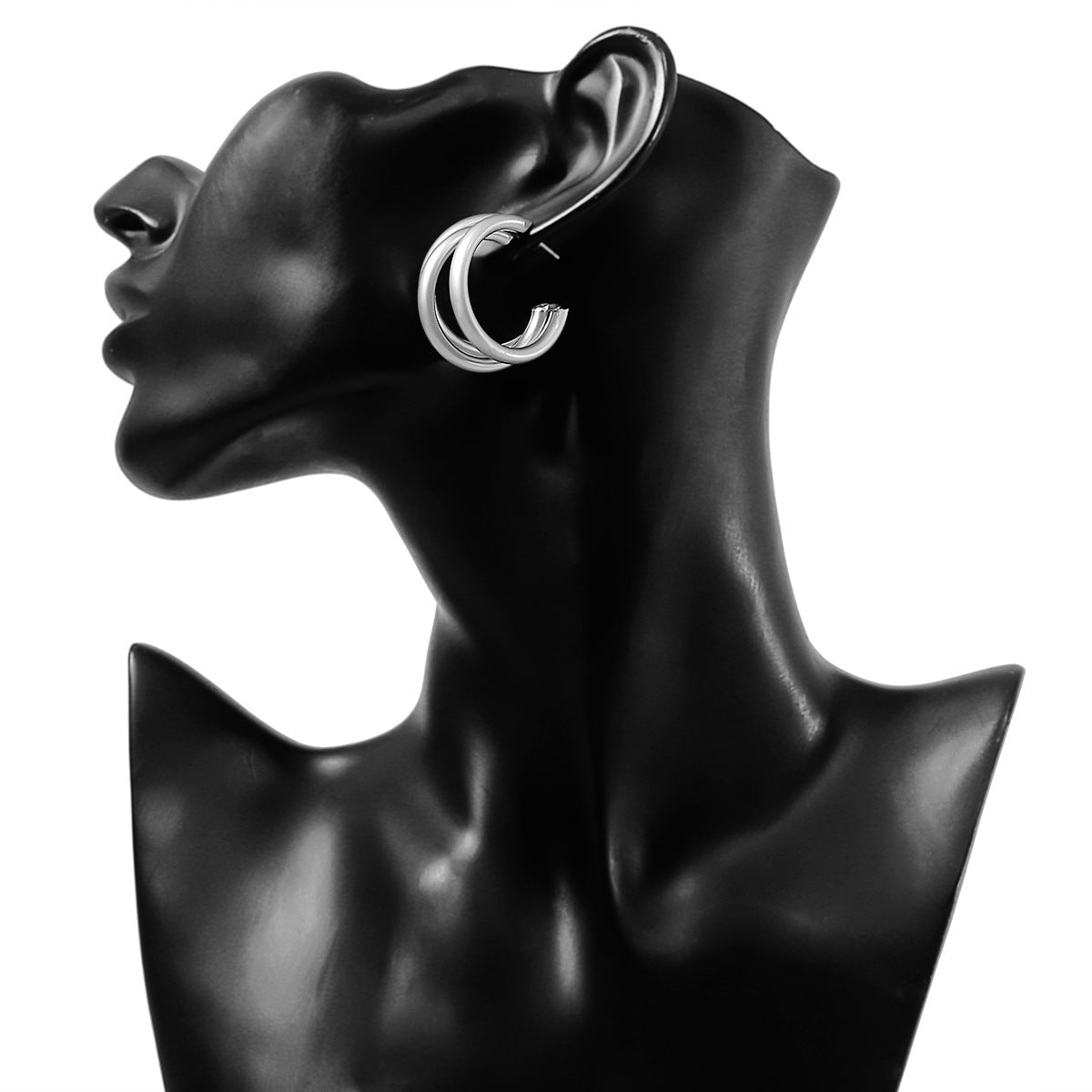 Women's Geometric Matte Earrings - Vintage Style