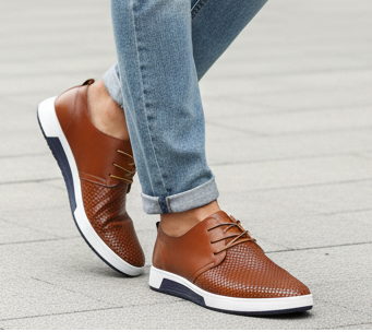 Brogue Leather Casual Shoes