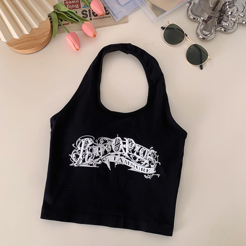 Niche Design Printed Halter Top